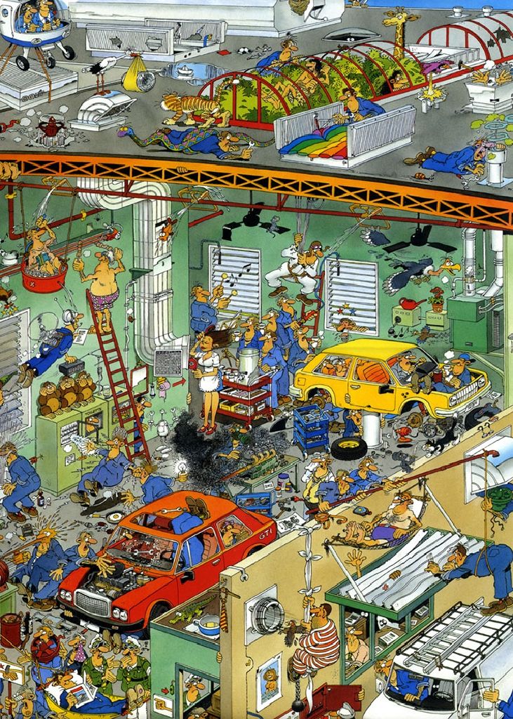 81246 Cars in the make - Jumbo puzzle collectible - Main Image 2