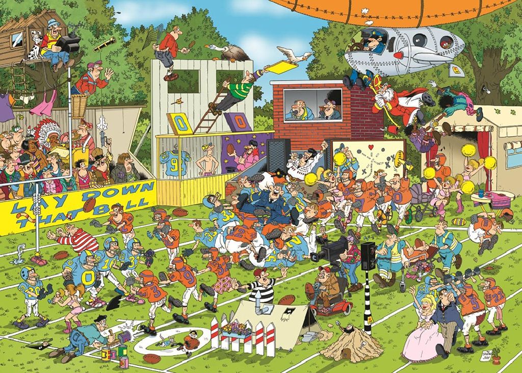 Chaos on the Field 3342-23 - Crowd Pleasers/Ceaco puzzle collectible - Main Image 2