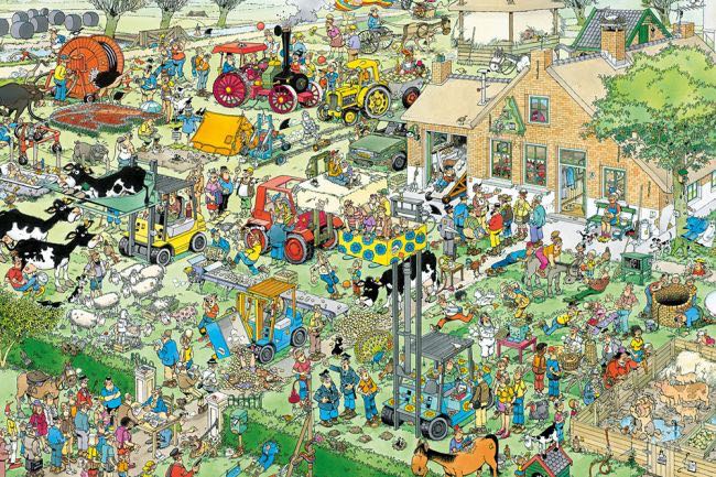 Farm Visit 3342-10 - Ceaco puzzle collectible - Main Image 2