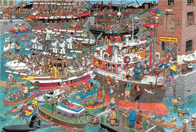 Crazy Harbor - Ceaco puzzle collectible - Main Image 2