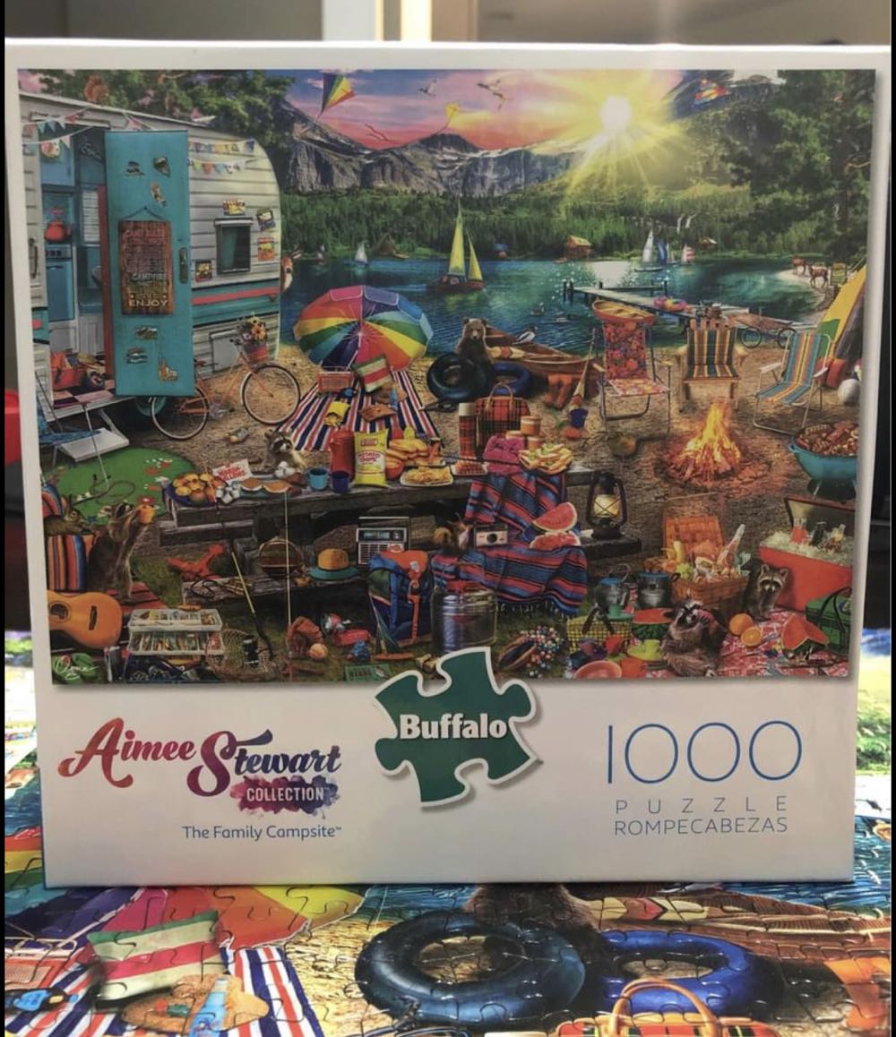 The Family Campsite - SOLD - Buffalo puzzle collectible - Main Image 3
