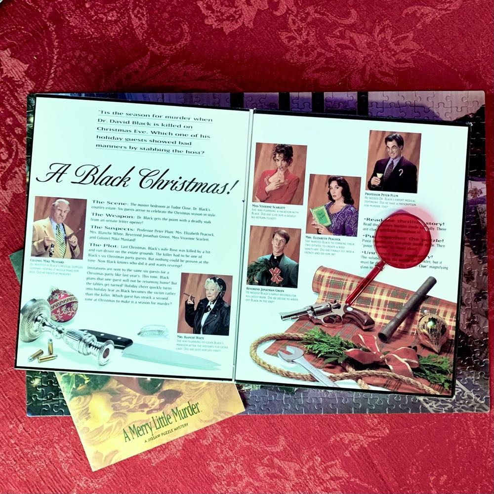 Clue® Mystery Puzzle #09: A MERRY LITTLE MURDER™ - Parker Brothers puzzle collectible - Main Image 2