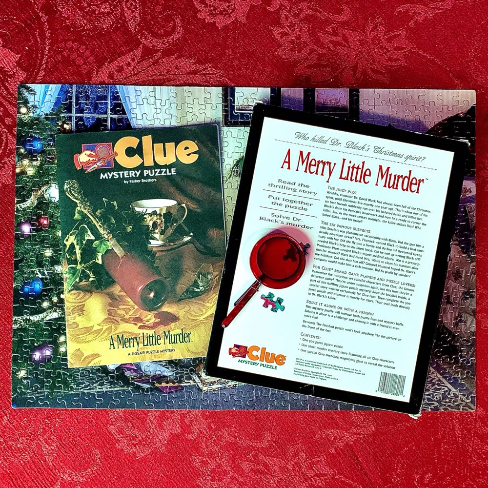 Clue® Mystery Puzzle #09: A MERRY LITTLE MURDER™ - Parker Brothers puzzle collectible - Main Image 3
