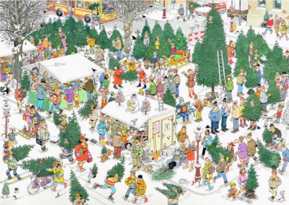Kerstbomenmarkt - Jumbo puzzle collectible - Main Image 2