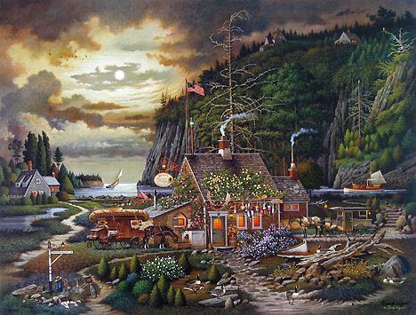 Cinderella Wishes Upon A Dream, Thomas Kinkade