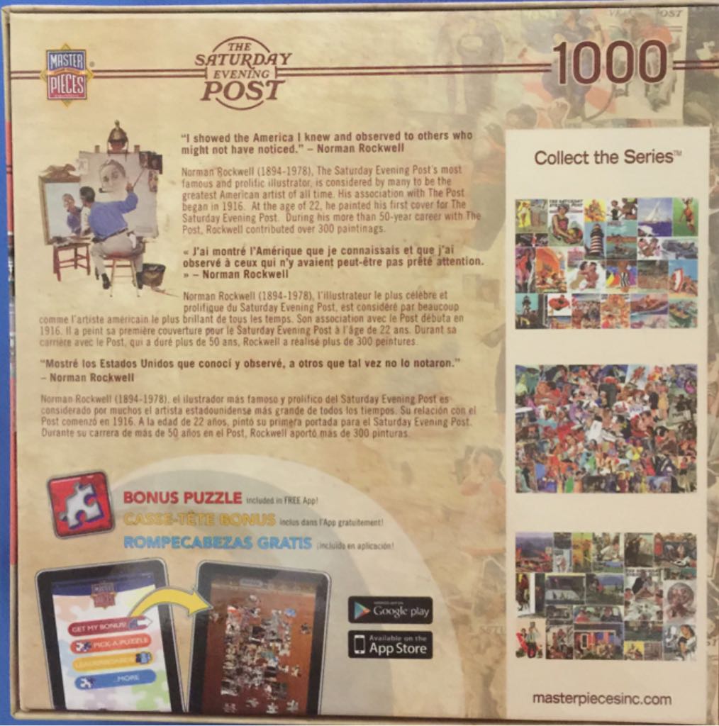 Rockwell Collages - Master Pieces puzzle collectible - Main Image 2