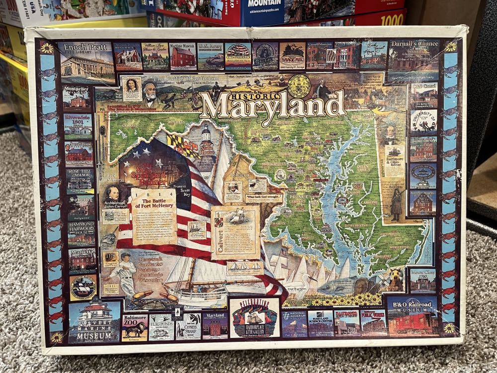 Historic Maryland - White Mountain Puzzles puzzle collectible - Main Image 2