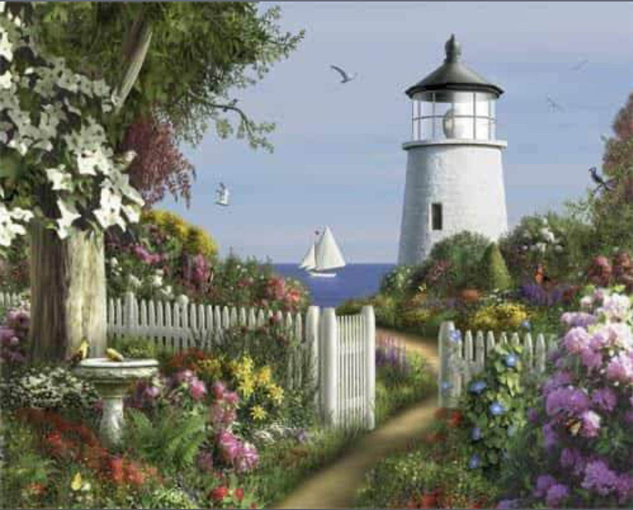 To The Lighthouse - White Mountain Puzzles puzzle collectible - Main Image 2