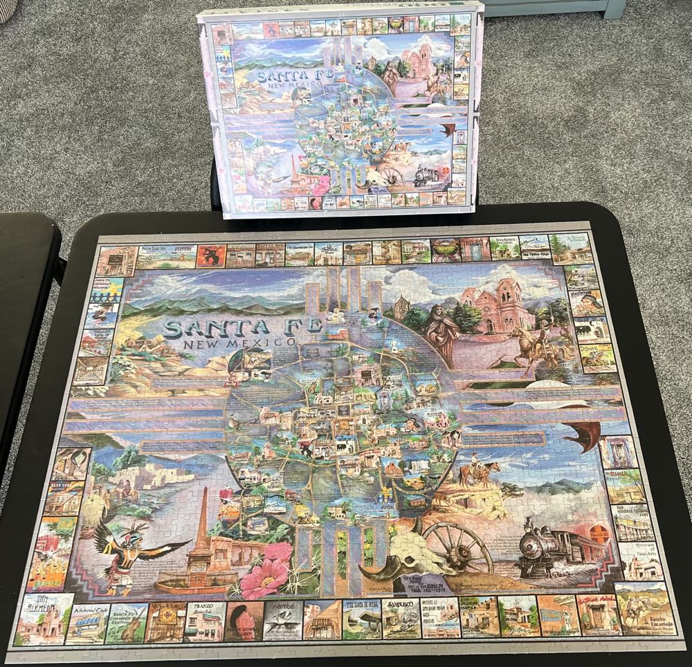 Santa Fe New Mexico - White Mountain Puzzles puzzle collectible - Main Image 3