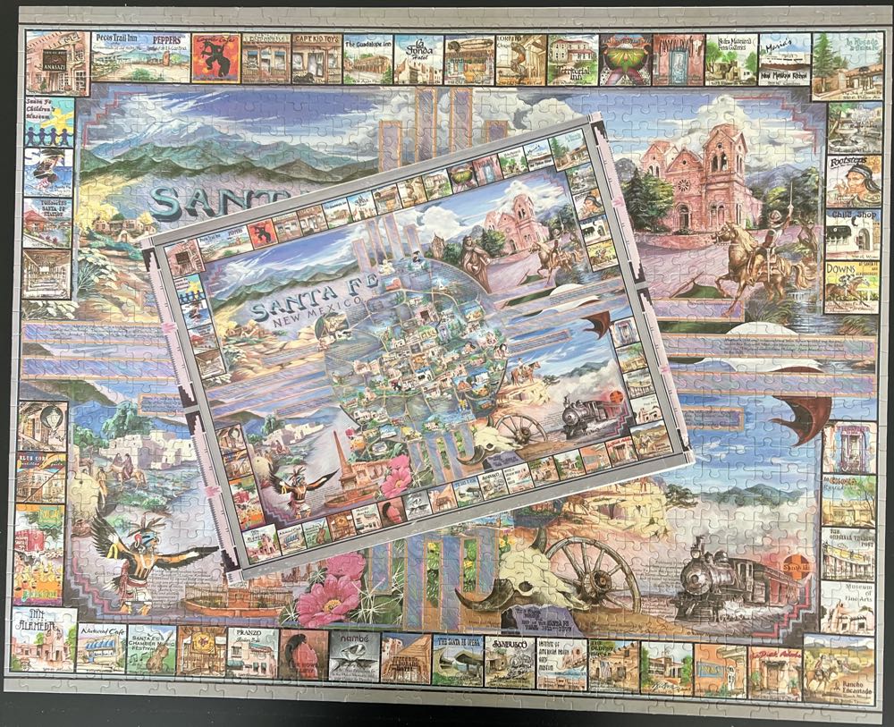 Santa Fe New Mexico - White Mountain Puzzles puzzle collectible - Main Image 4