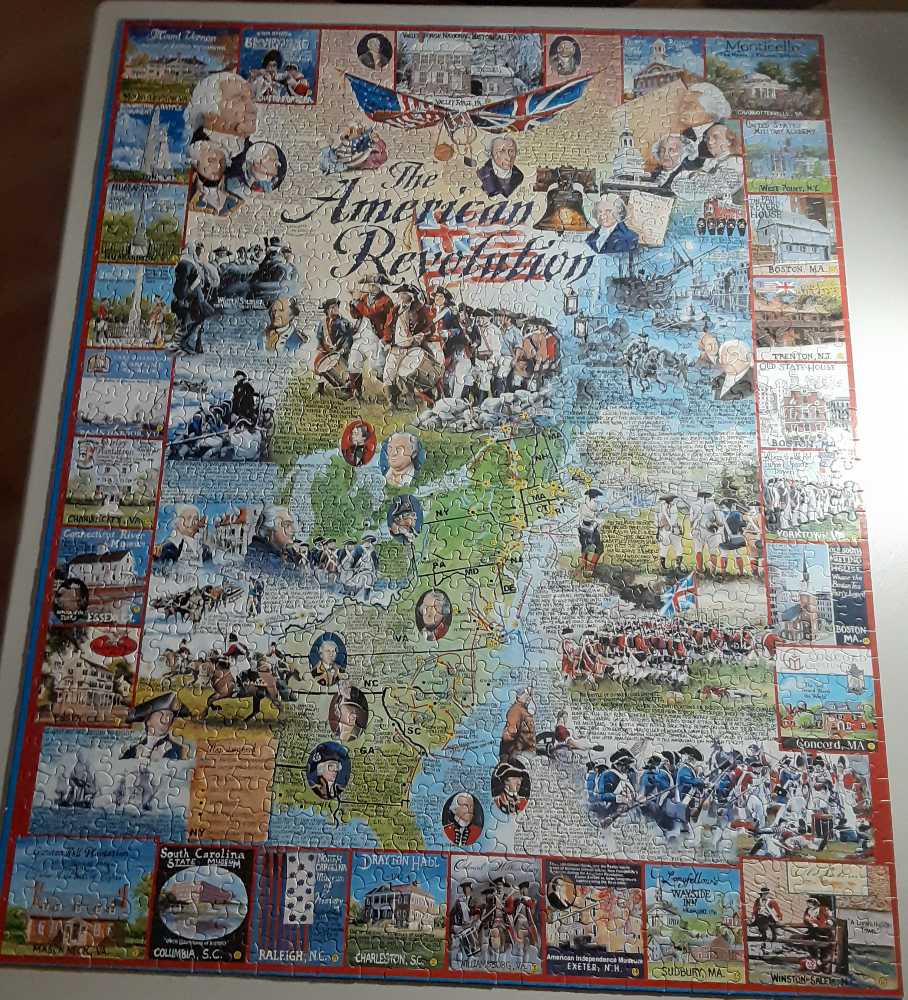 The American Revolution - White Mountain Puzzles puzzle collectible - Main Image 2