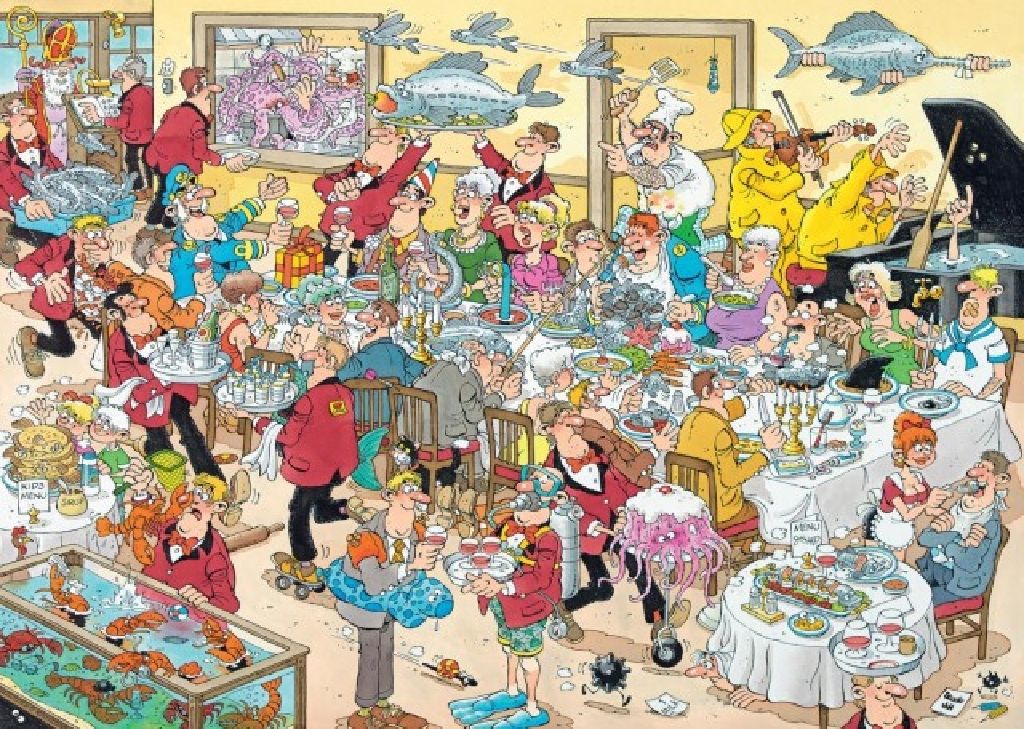 Seafood Supper, (1/2), 19003 - Seafood Supper/Clash Of The Bakers puzzle collectible - Main Image 2