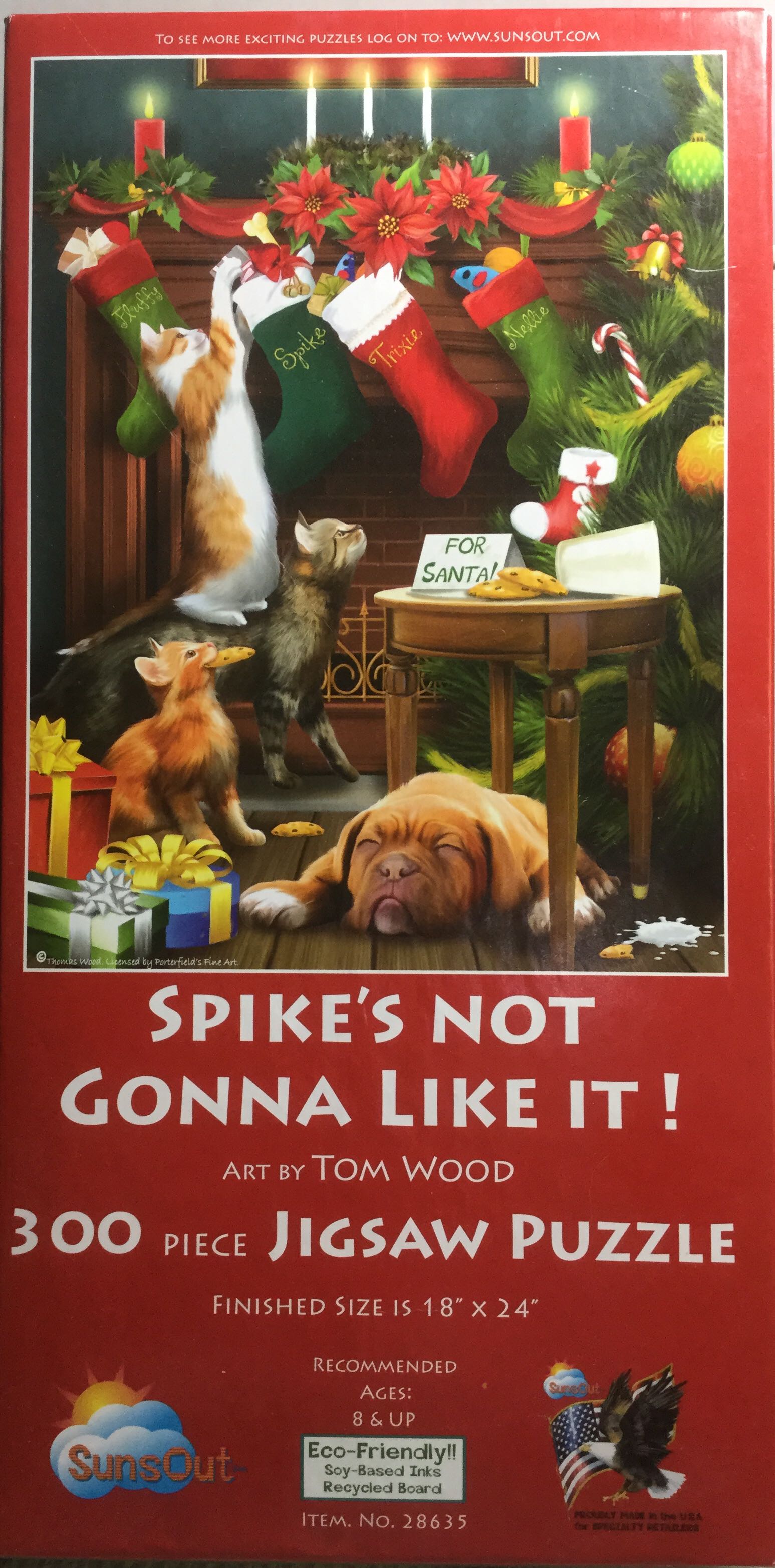 Spike’s Not Gonna Like It! - SunsOut puzzle collectible [Barcode 796780286351] - Main Image 1