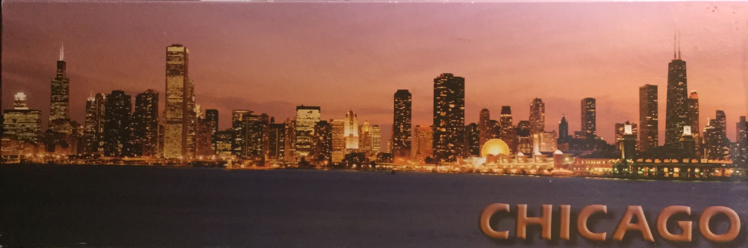 Chicago (at Sunset From Lake Michigan) - Out Of Hand Graphics, Inc. puzzle collectible [Barcode 797909036093] - Main Image 1