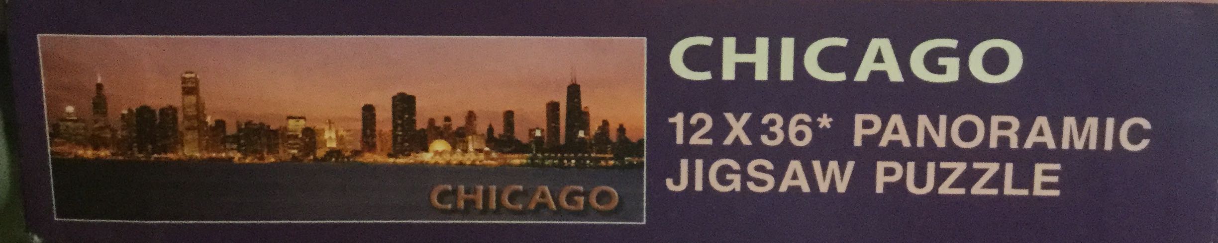 Chicago (at Sunset From Lake Michigan) - Out Of Hand Graphics, Inc. puzzle collectible [Barcode 797909036093] - Main Image 3