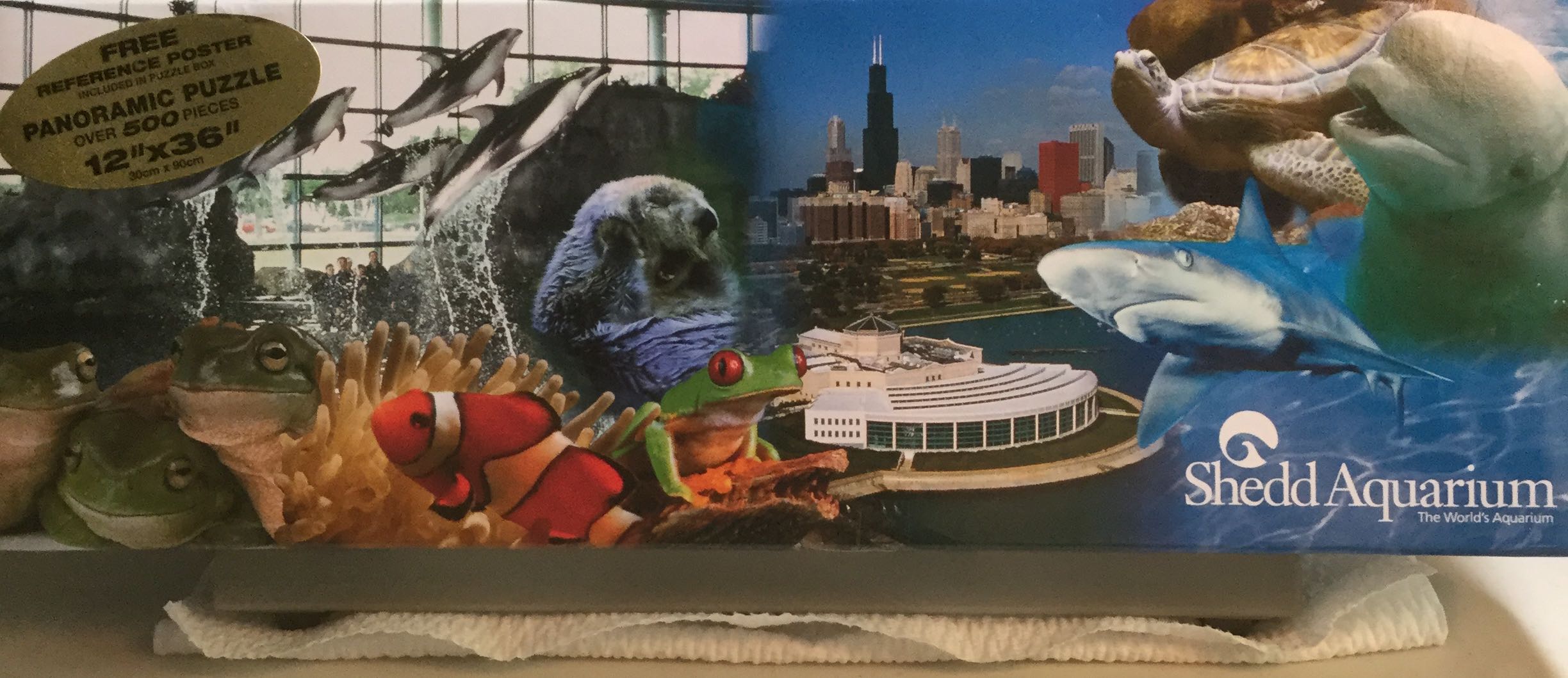 Chicago. —  Shedd Aquarium — The World’s Aquarium  puzzle collectible [Barcode 802285092363] - Main Image 1
