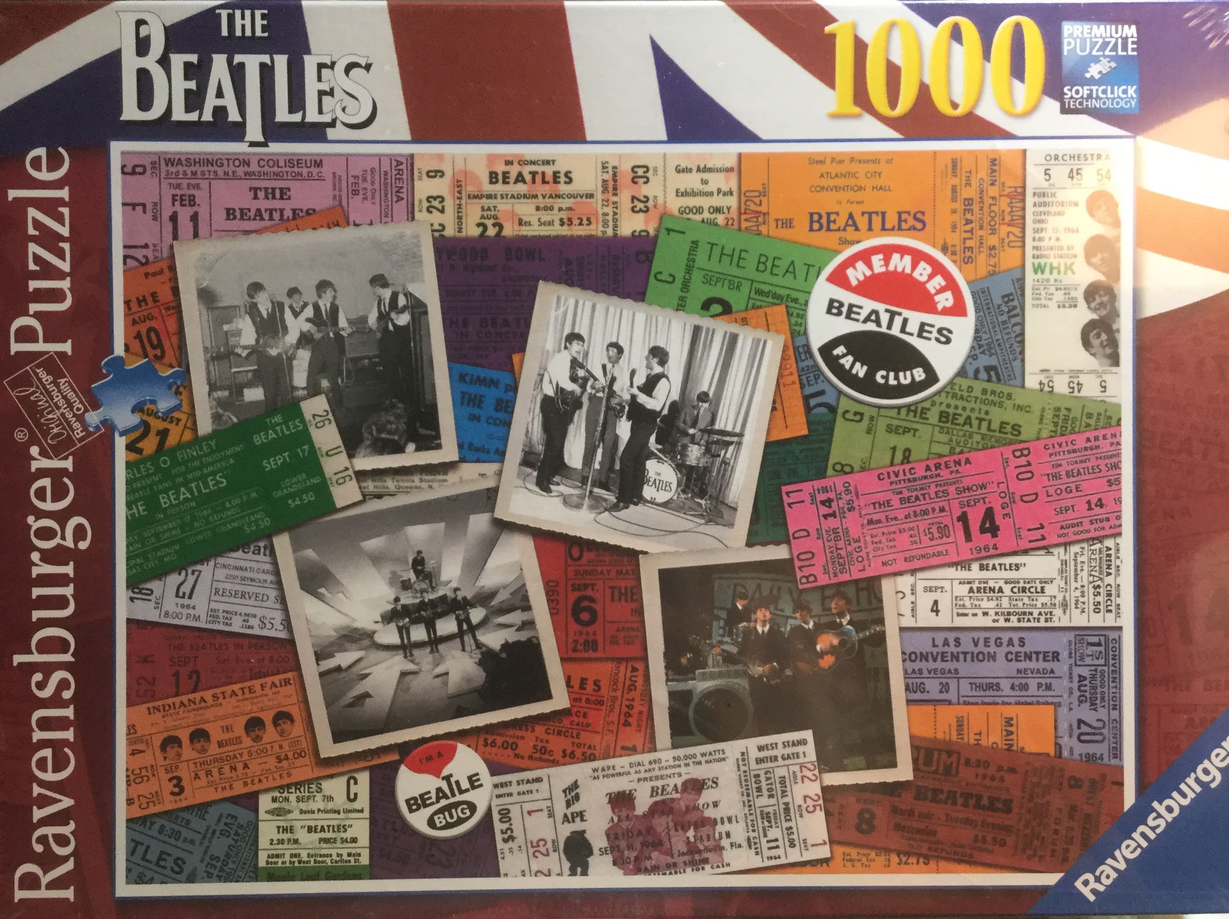 The Beatles Tickets. - Jen.  V - Ravensburger puzzle collectible [Barcode 4005556197514] - Main Image 1