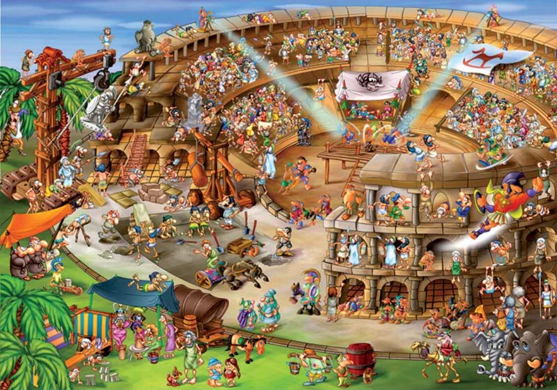 Roman Amphitheatre - D-TOYS puzzle collectible [Barcode 625012804509] - Main Image 2