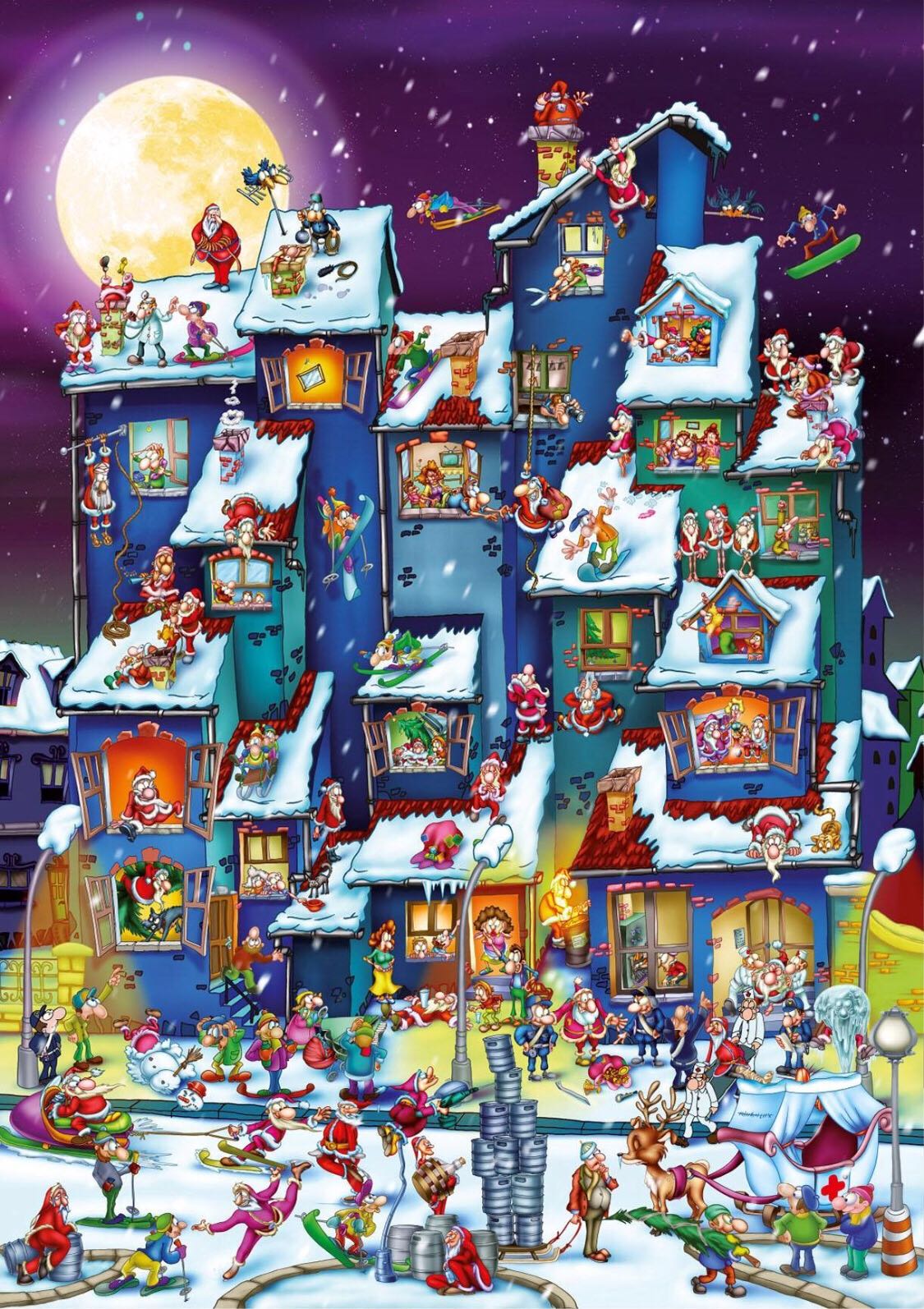 Christmas Antics - D-TOYS puzzle collectible [Barcode 625012804530] - Main Image 2