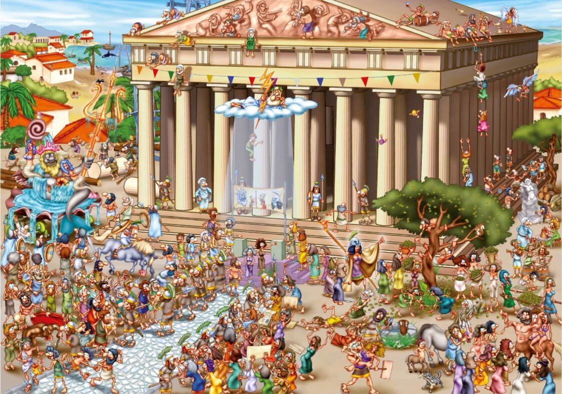 Acropolis Of Athens - D-TOYS puzzle collectible [Barcode 625012804523] - Main Image 2