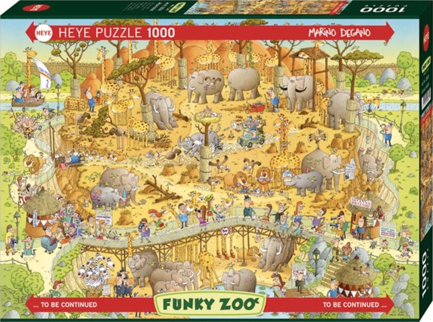 Funky Zoo - African Habitat - HEYE puzzle collectible [Barcode 4001689296391] - Main Image 1