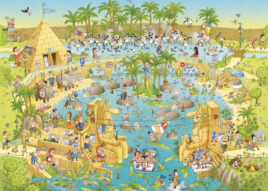 Funky Zoo: Nile Habitat - HEYE puzzle collectible [Barcode 4001689296933] - Main Image 2