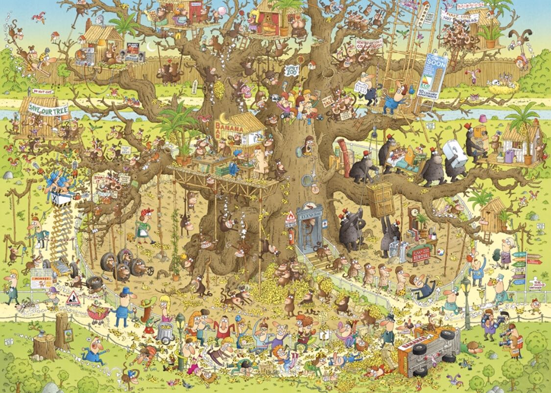Monkey Habitat - HEYE puzzle collectible [Barcode 4001689298333] - Main Image 2