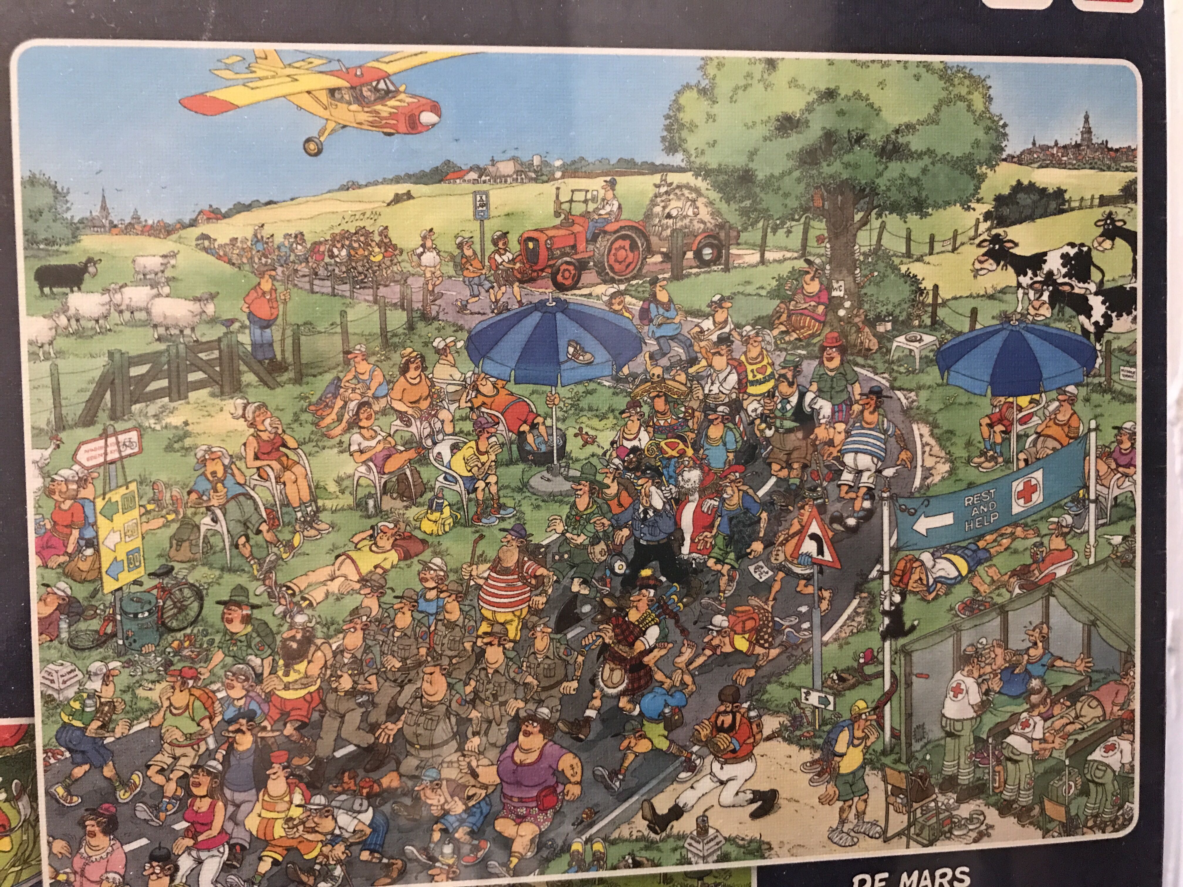 3x 1000 Ascot Paardenrace, Muziekpaviljoen, De Mars - Jumbo puzzle collectible [Barcode 8710126815663] - Main Image 2