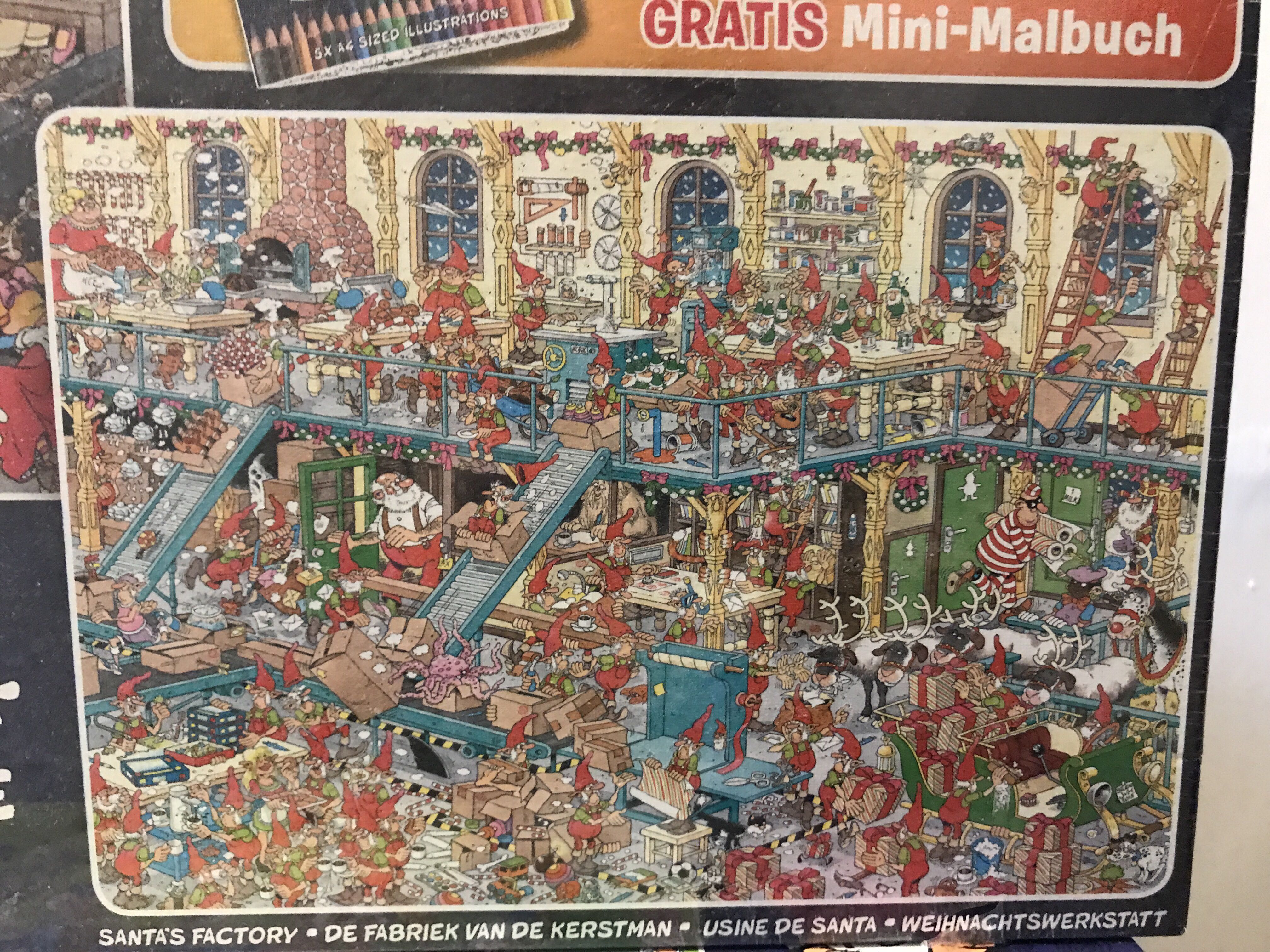 19024 De fabriek van de Kerstman 2x1000 - Jumbo 2x1000 puzzle collectible [Barcode 8710126190241] - Main Image 2