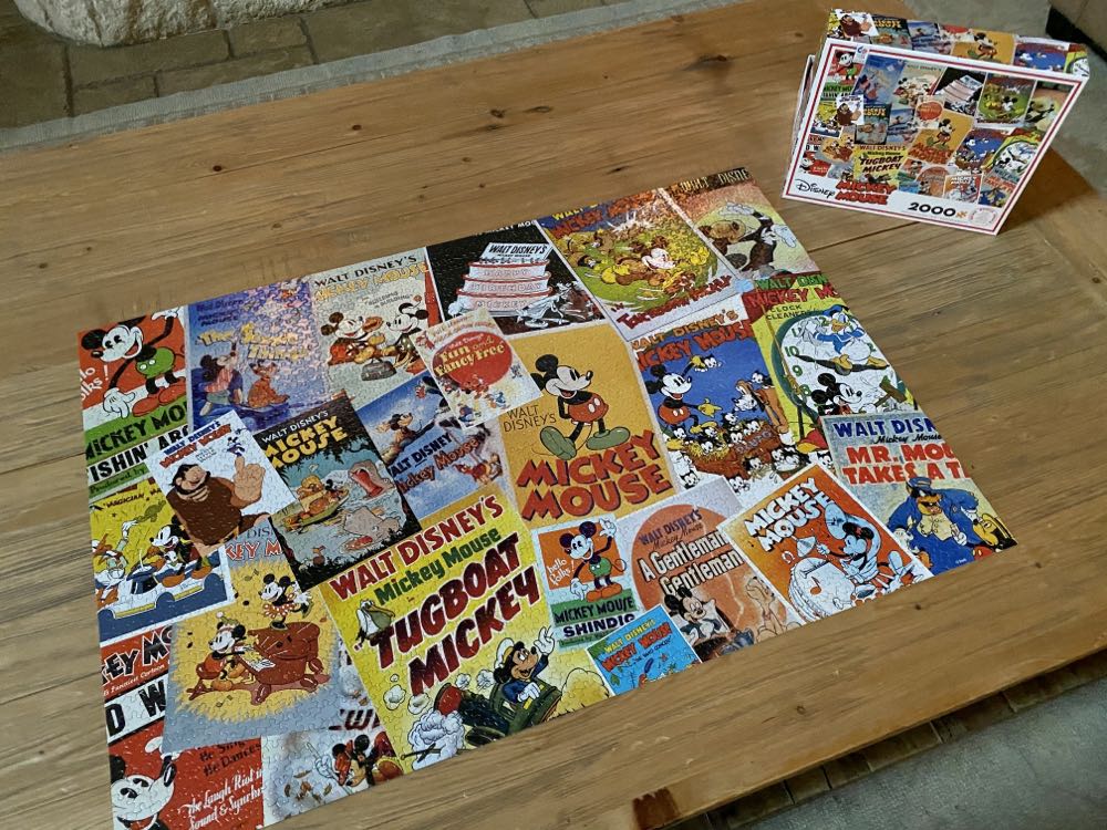 Vintage Mickey Mouse Movie Posters -  Ceaco puzzle collectible [Barcode 021081350068] - Main Image 4