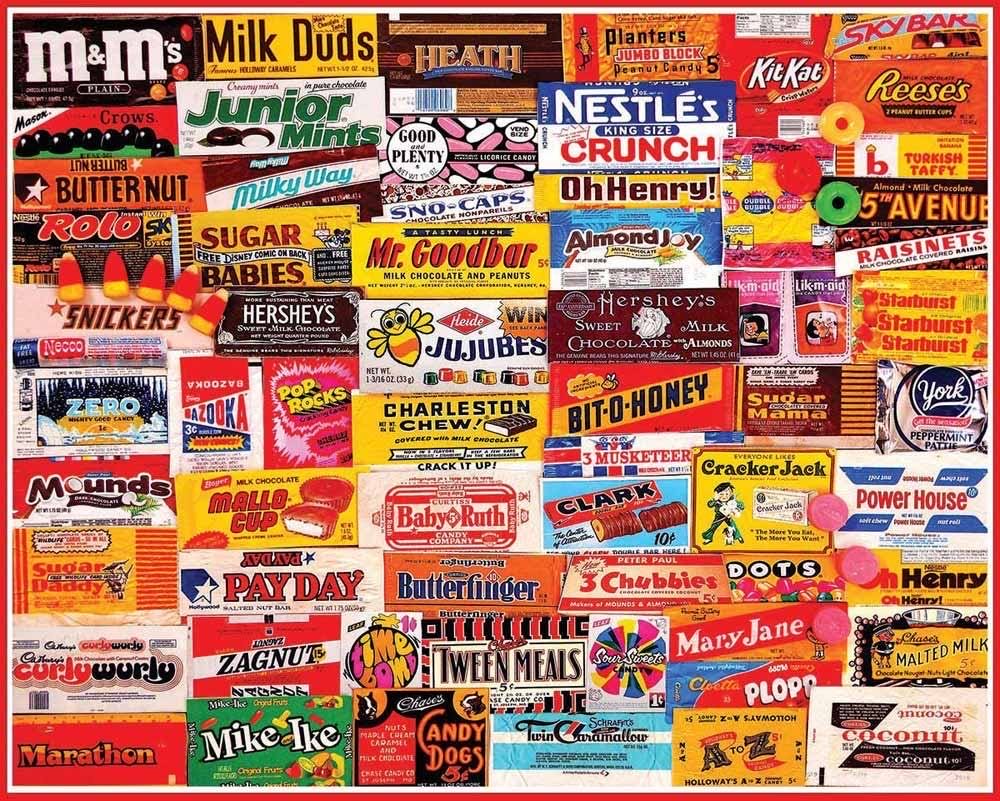Candy Wrappers - White Mountain puzzle collectible [Barcode 724819254378] - Main Image 2
