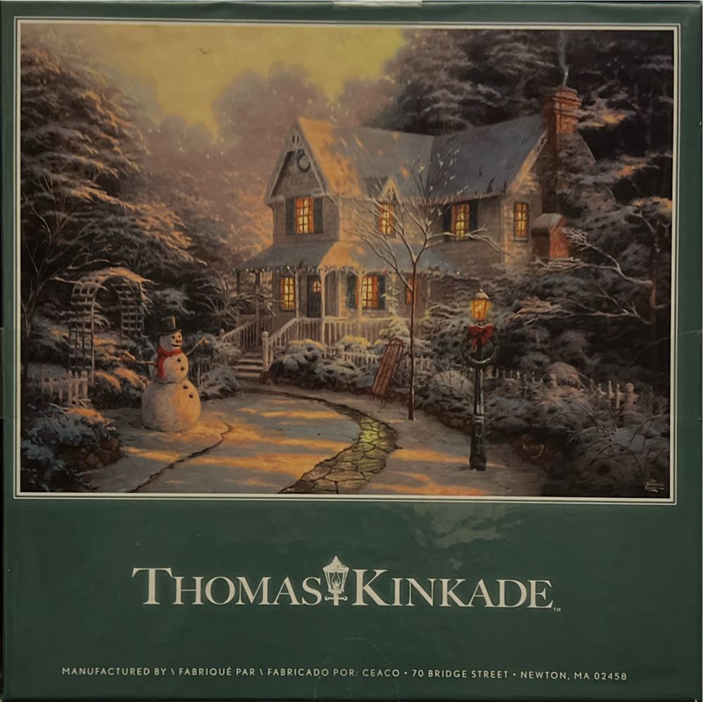 Thomas Kinkade- The Night Before Christmas  - Ceaco puzzle collectible [Barcode 021081331784] - Main Image 2