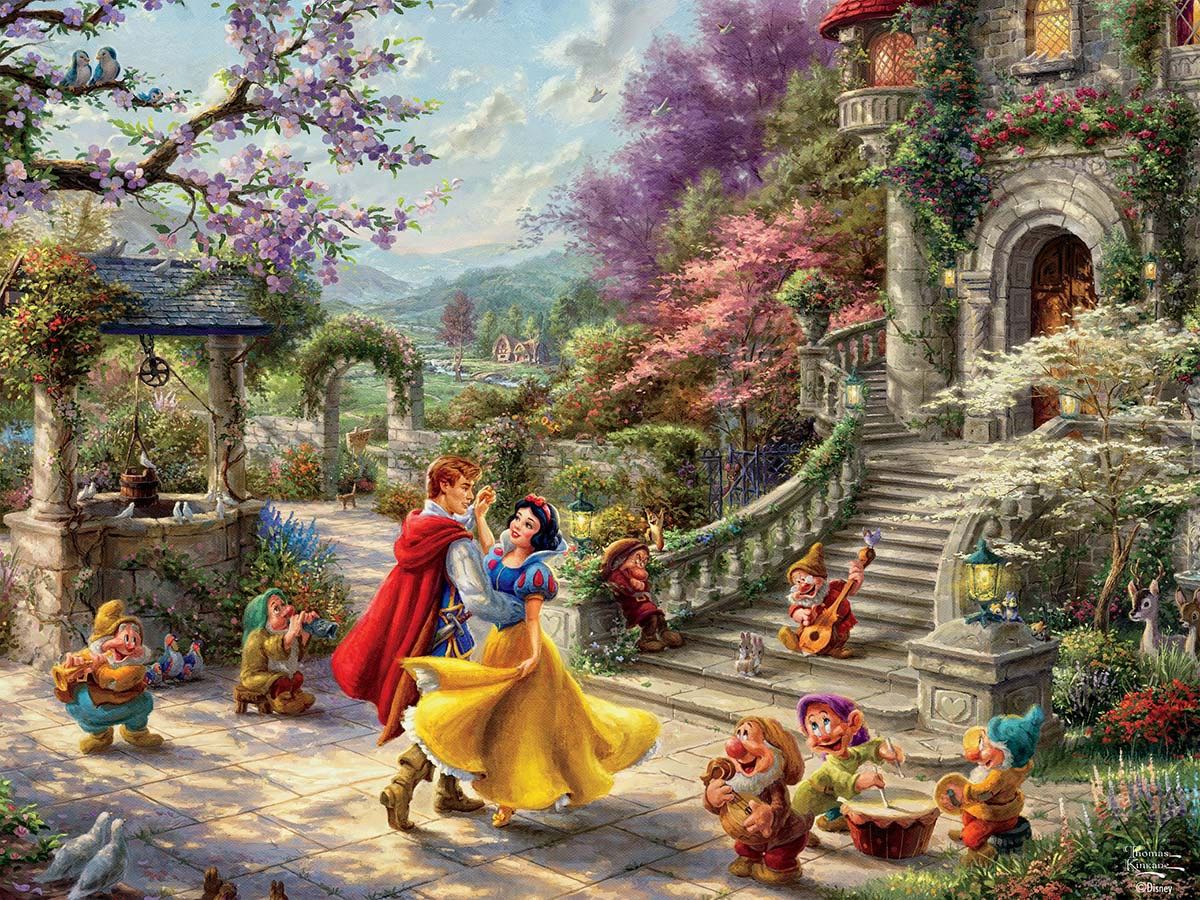 Snow White - Dancing in the Sunlight - Ceaco puzzle collectible [Barcode 021081291200] - Main Image 2