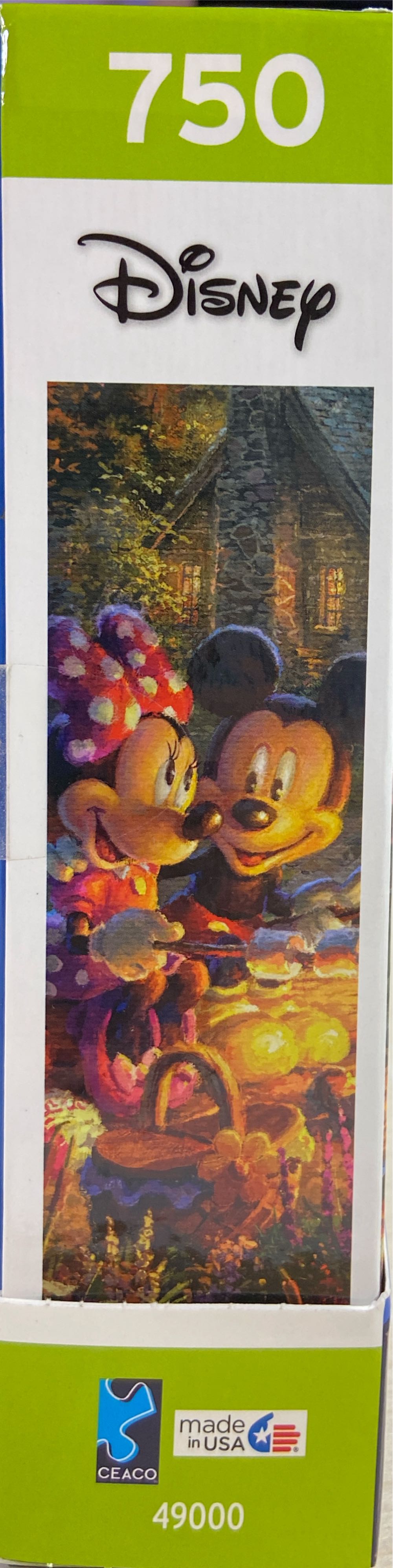 Thomas Kinkade: Mickey & Minnie Sweetheart Campfire - Ceaco Disney puzzle collectible [Barcode 021081291217] - Main Image 3
