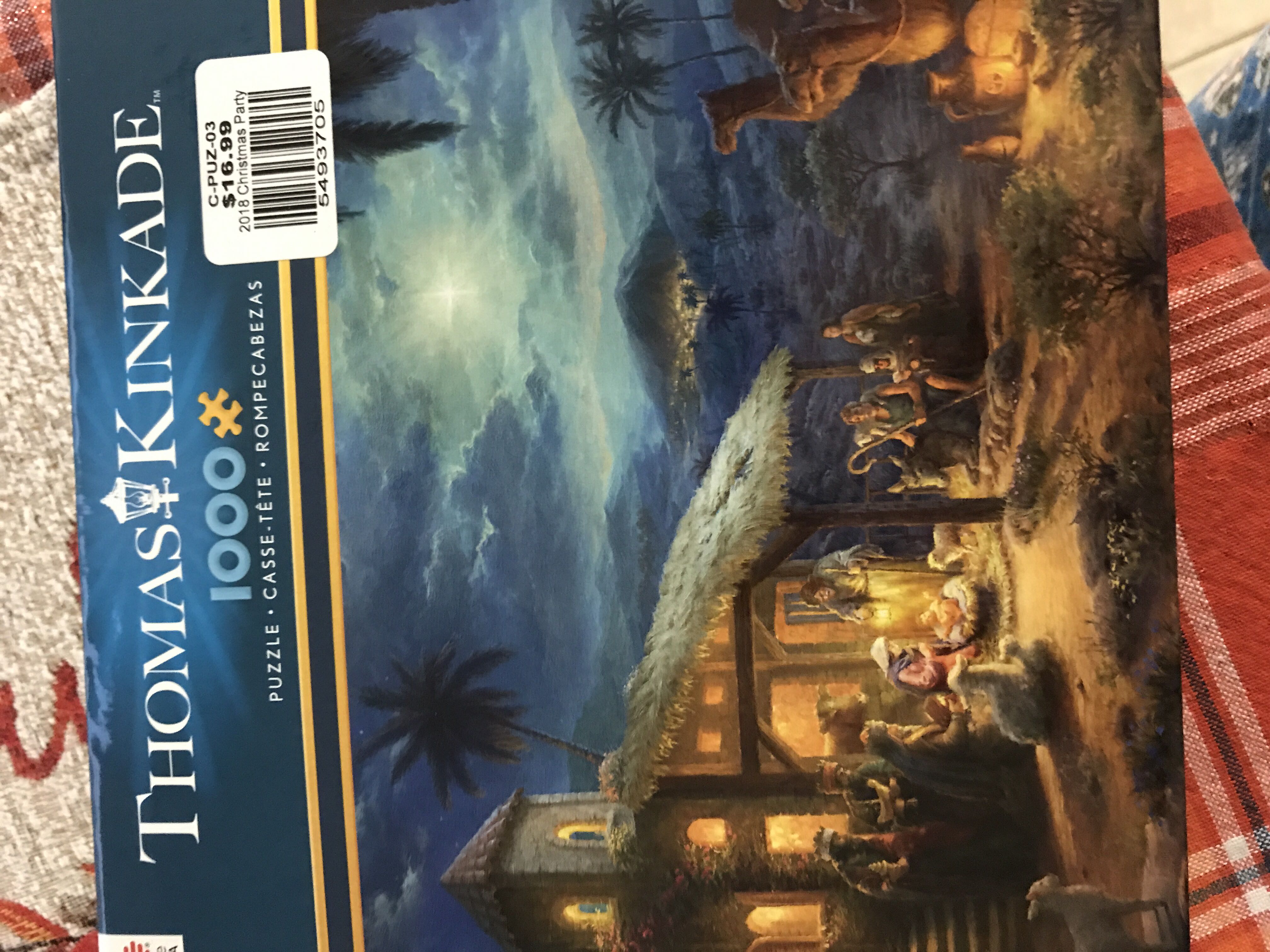 Thomas Kinkade The Nativity - Ceaco puzzle collectible [Barcode 021081331418] - Main Image 1