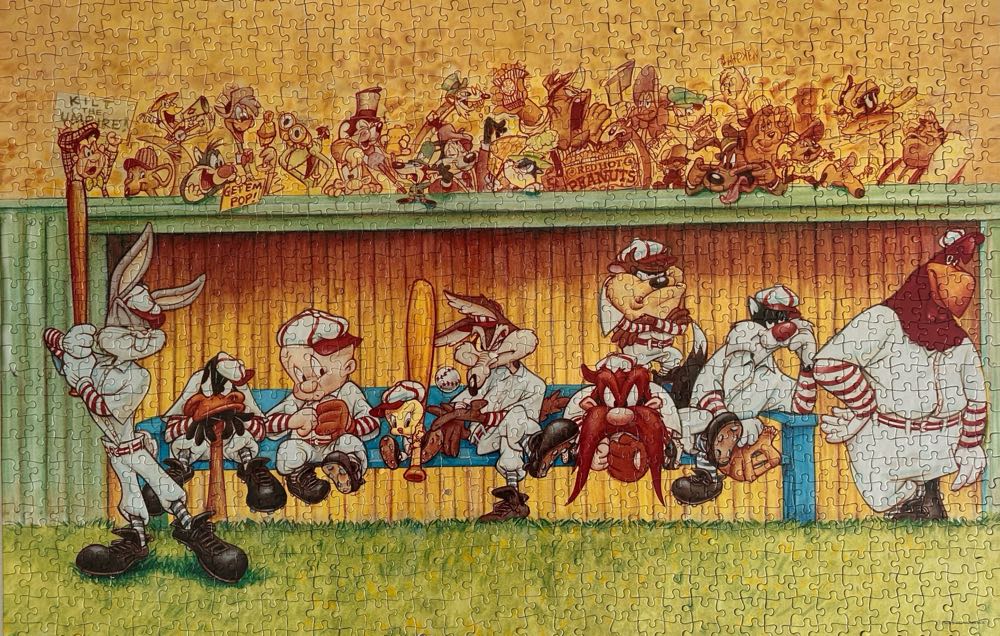 Looney Tunes Baseball Dugout - Warner Brothers puzzle collectible - Main Image 2