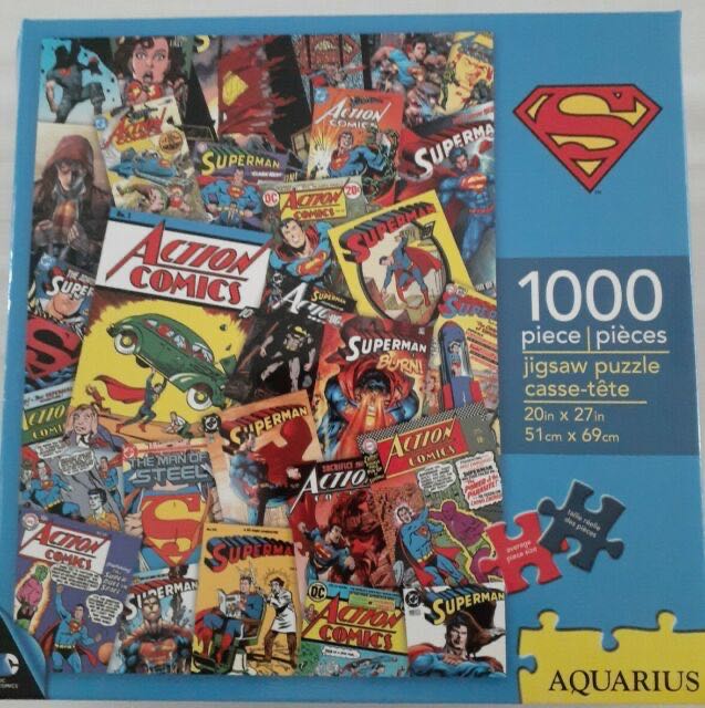 DC - Superman Comics Collage - Aquarius puzzle collectible [Barcode 840391100695] - Main Image 2