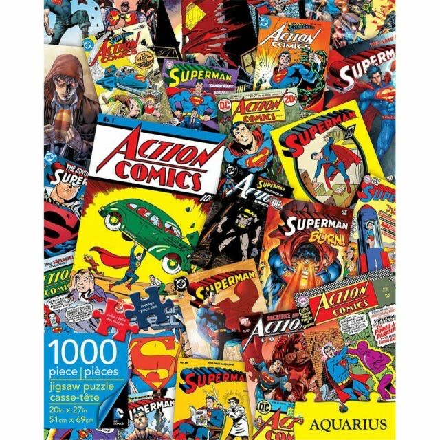 DC - Superman Comics Collage - Aquarius puzzle collectible [Barcode 840391100695] - Main Image 4