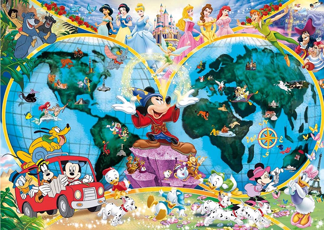 Disney’s World Map - Ravensburger puzzle collectible [Barcode 4005556157853] - Main Image 2
