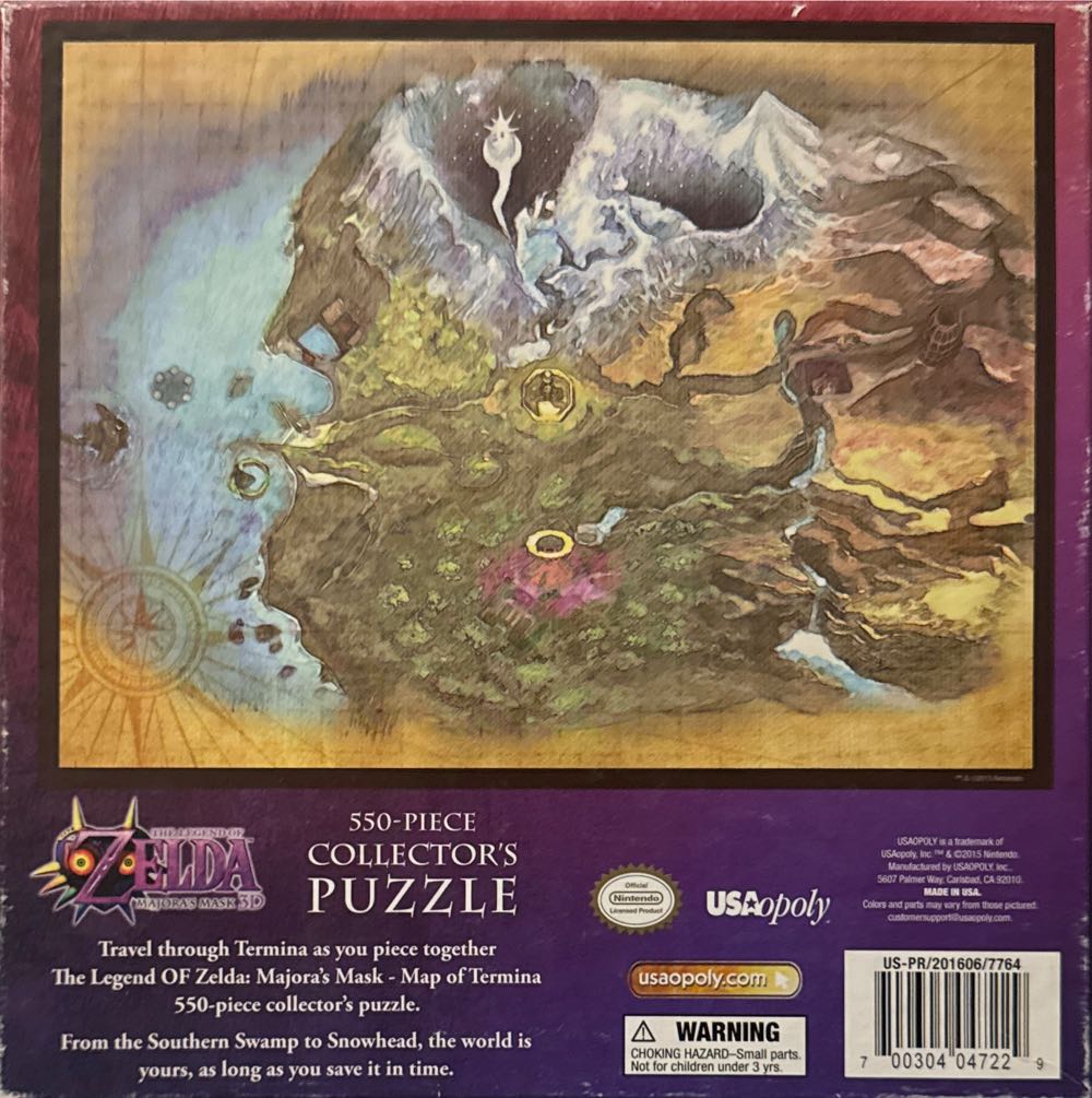 Map Of Termina - USAopoly puzzle collectible [Barcode 700304047229] - Main Image 3