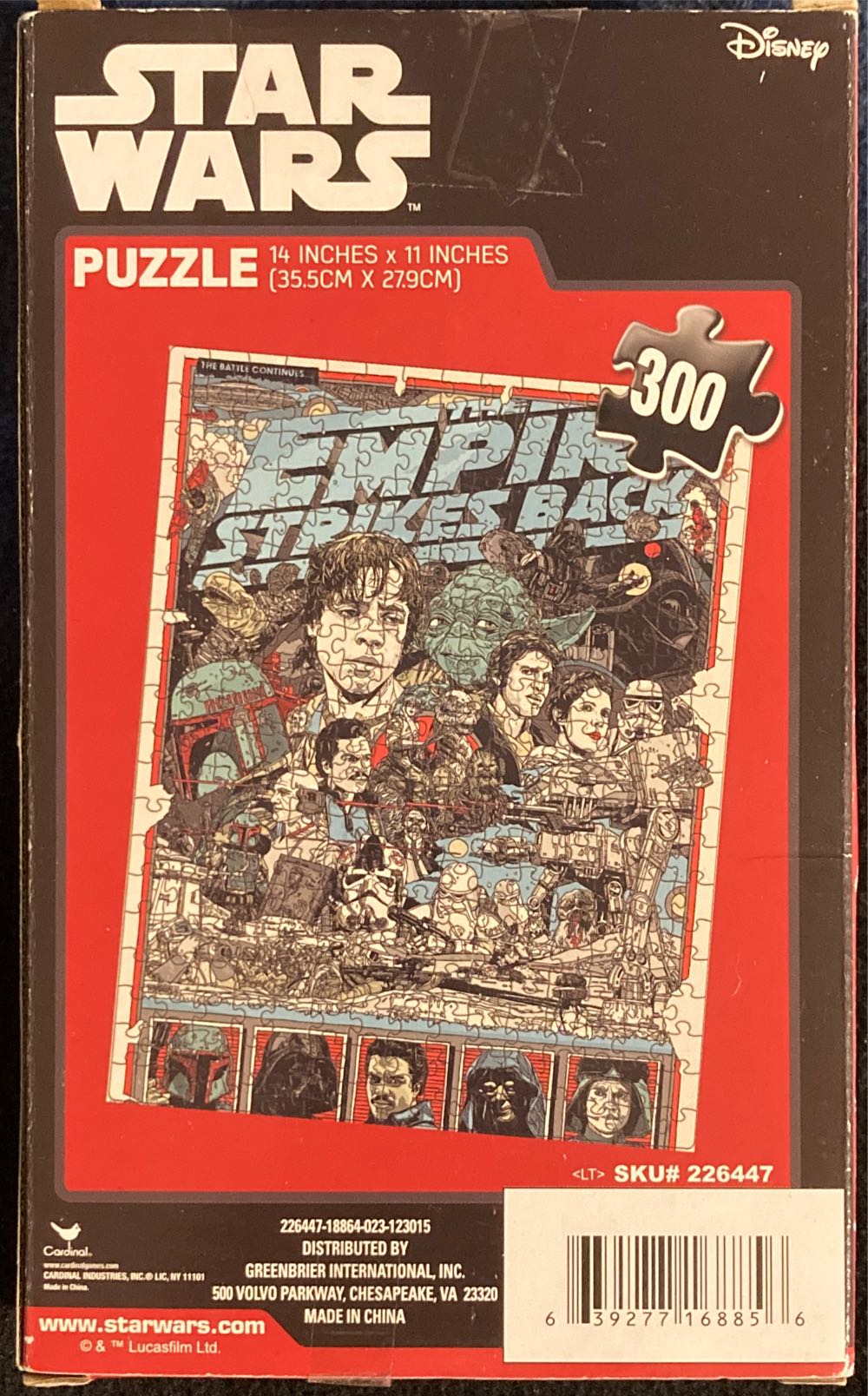 Star Wars: Empire Strikes Back - Disney puzzle collectible [Barcode 639277168856] - Main Image 2