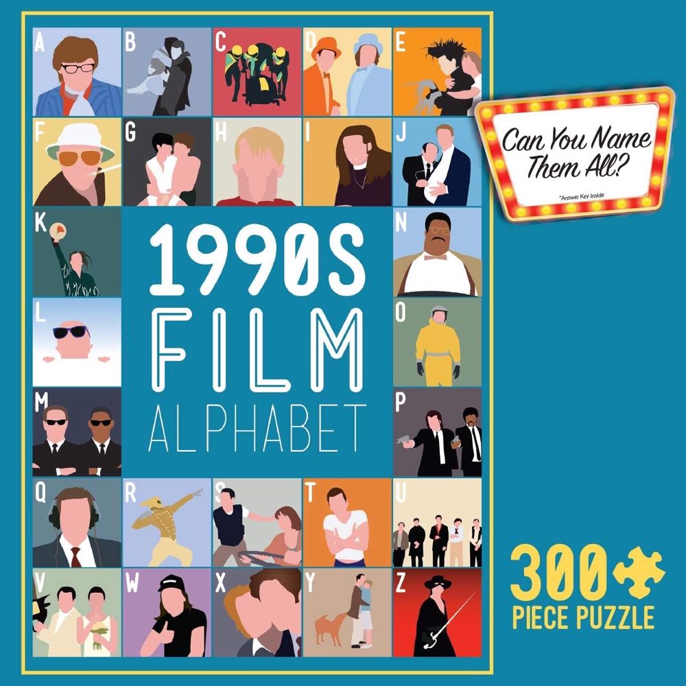 1990s Film Alphabet - Buffalo Games puzzle collectible [Barcode 079346029020] - Main Image 2