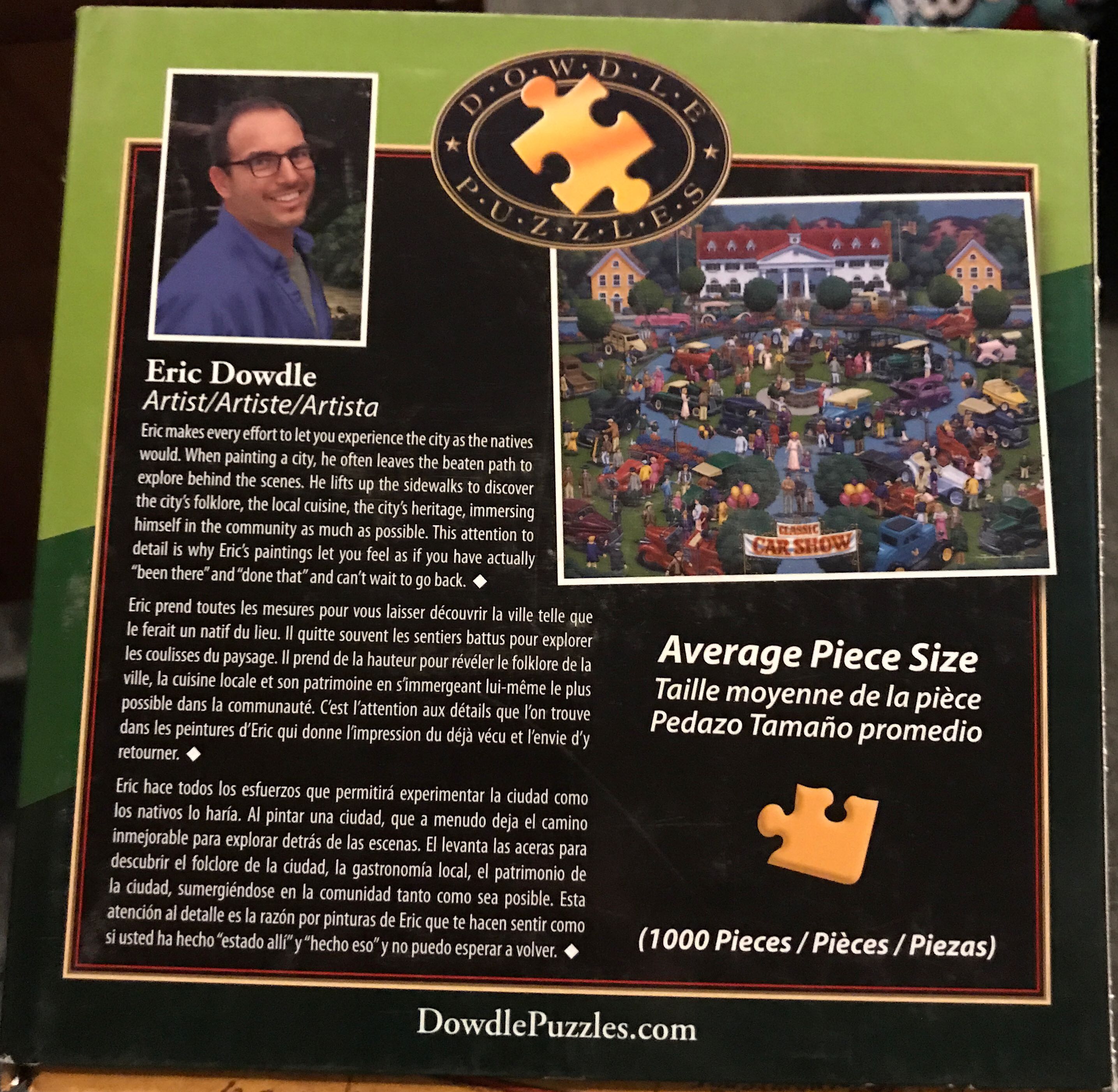 Classic Car Show - Dowdle Folk Art puzzle collectible [Barcode 671095102322] - Main Image 2