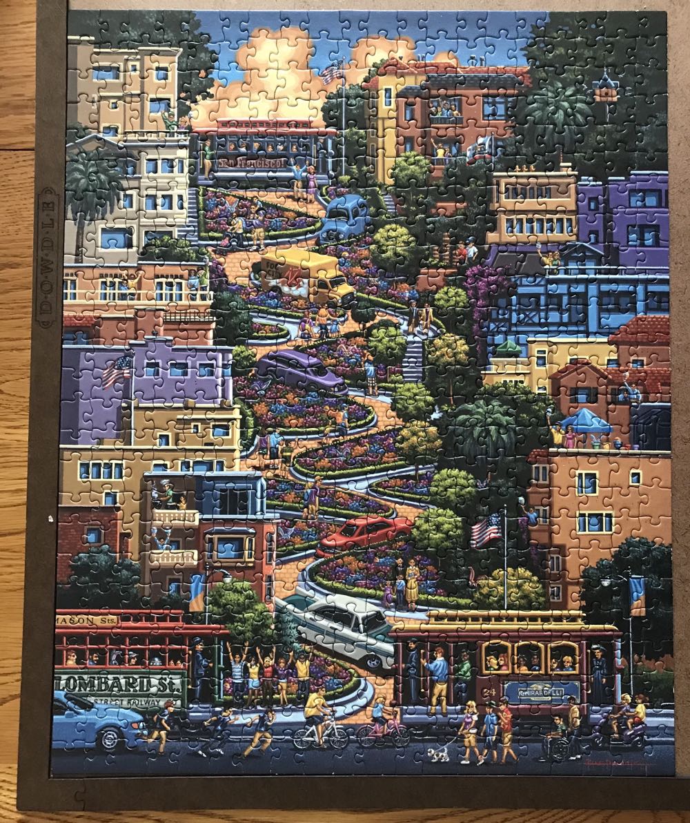 Lombard Street 💎 - Dowdle puzzle collectible [Barcode 671095002103] - Main Image 2