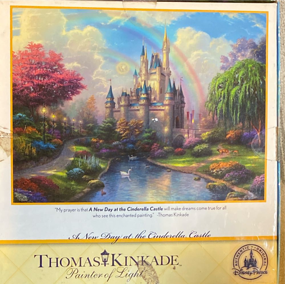 A New Day At The Cinderella Castle - Thomas Kinkade puzzle collectible [Barcode 400003378487] - Main Image 4