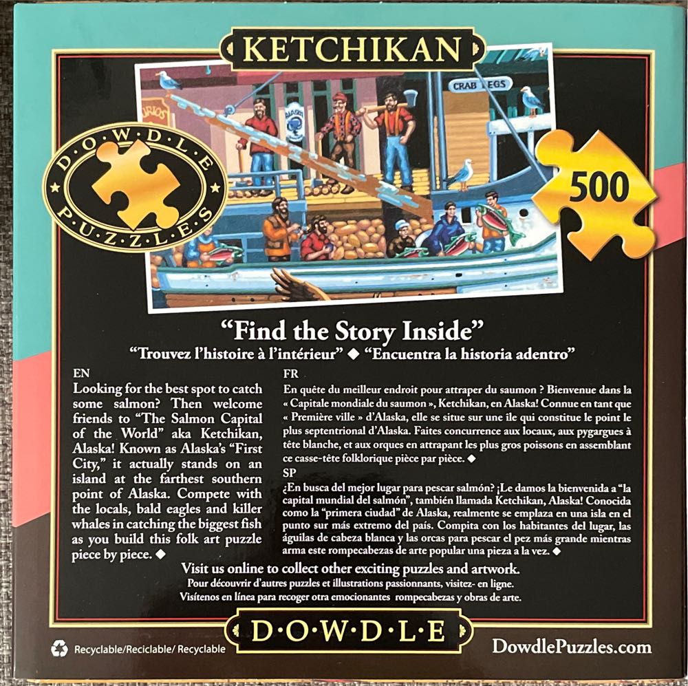 Ketchikan - Dowdle Folk Art 🇺🇸 puzzle collectible [Barcode 671095202459] - Main Image 2