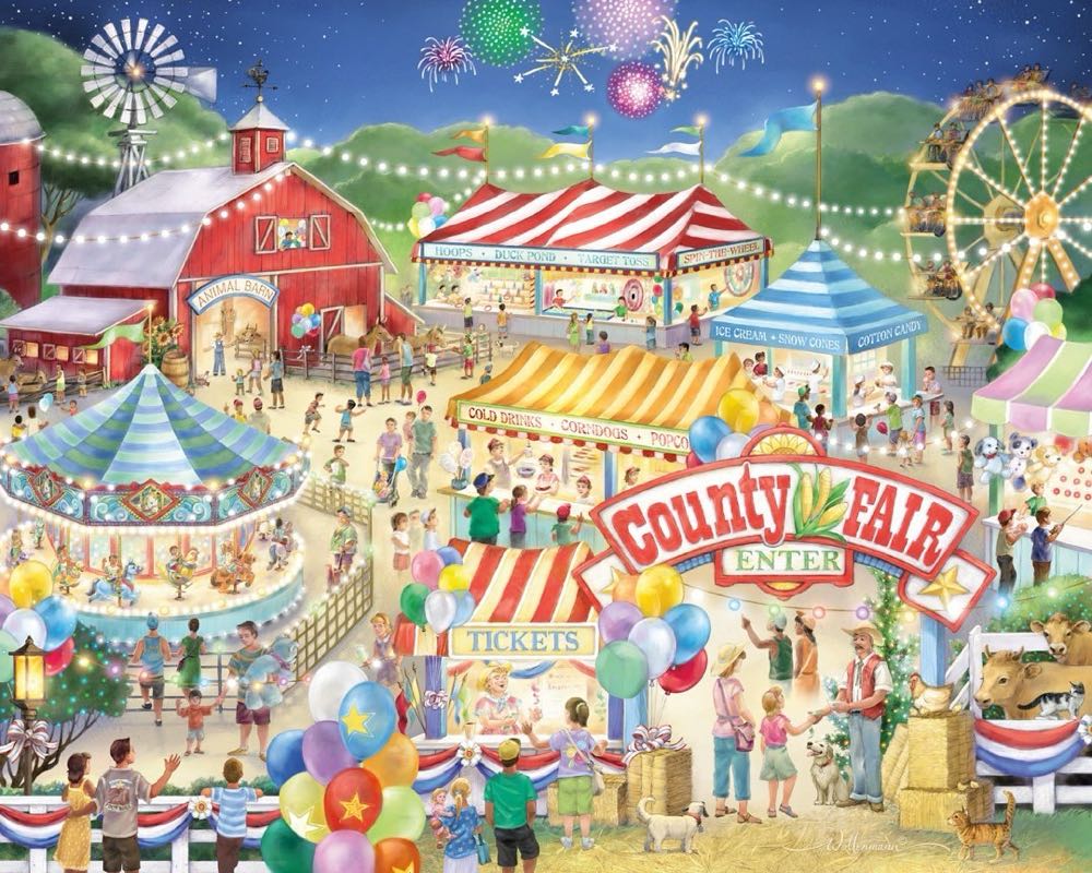County Fair - Vermont Christmas Company puzzle collectible [Barcode 871241009394] - Main Image 2
