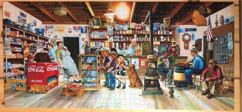 Little Shoppers - SunsOut puzzle collectible [Barcode 796780252417] - Main Image 2