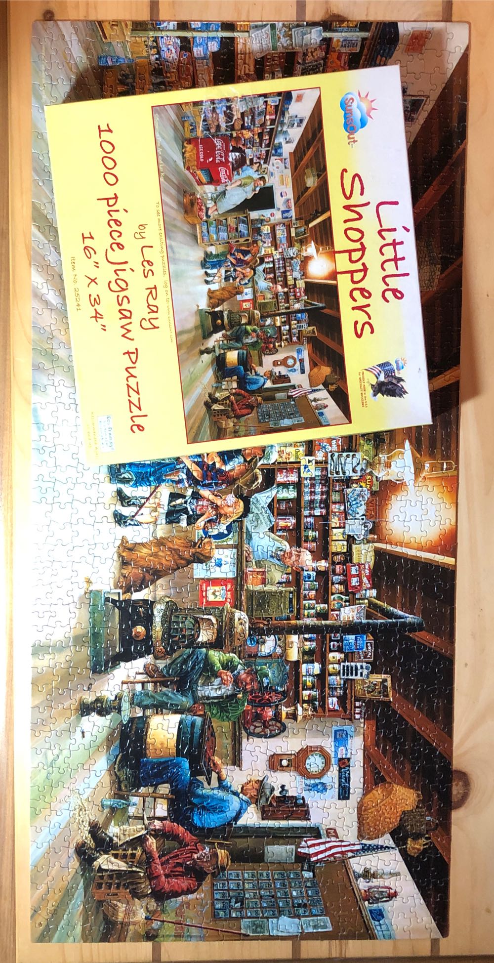 Little Shoppers - SunsOut puzzle collectible [Barcode 796780252417] - Main Image 3