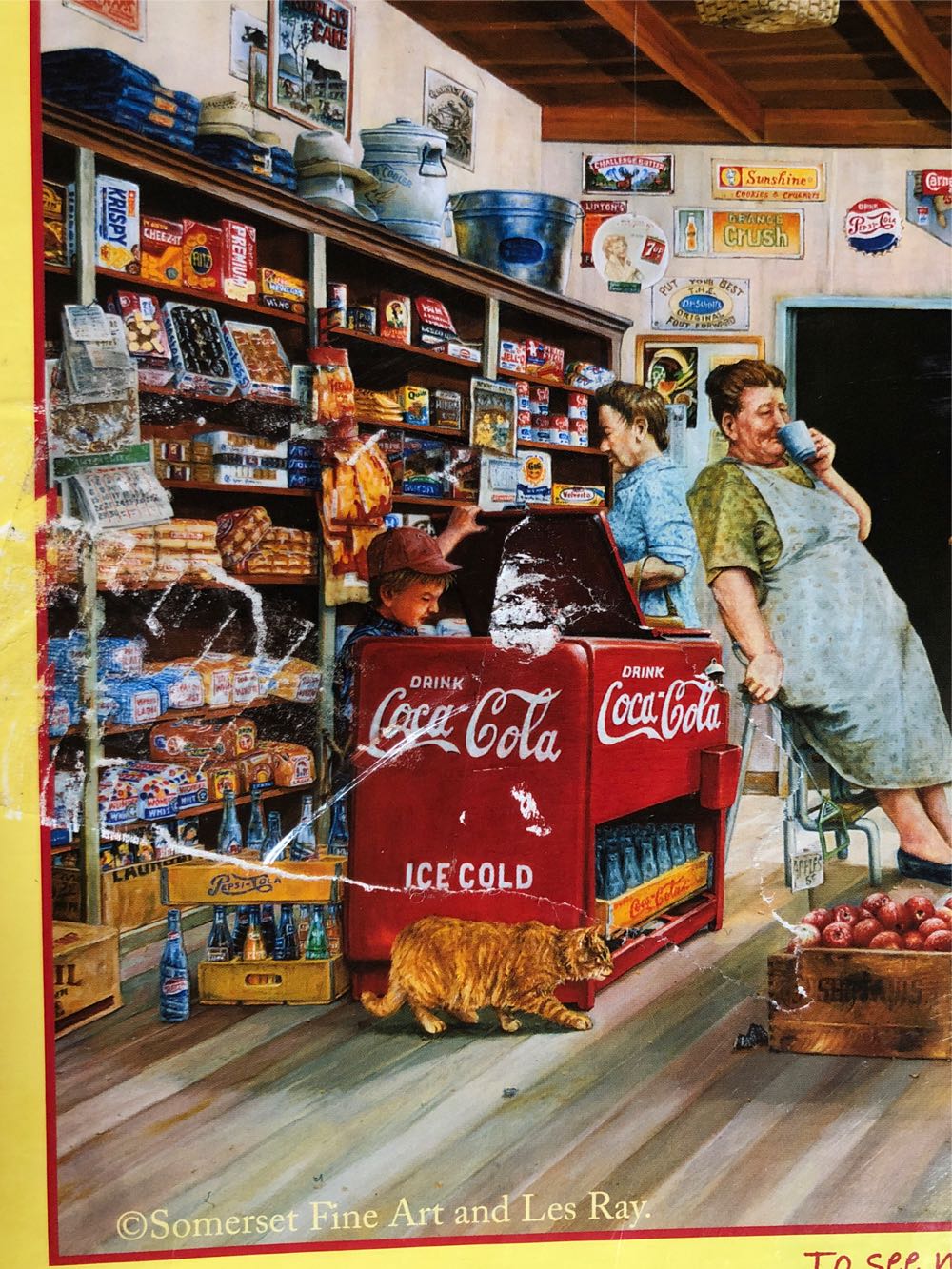 Little Shoppers - SunsOut puzzle collectible [Barcode 796780252417] - Main Image 4